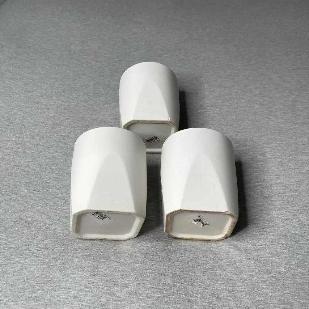 Target White 5” Round Ceramic Planter Pot 3 PCS. Set
